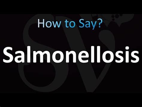 salmonellosis pronunciation